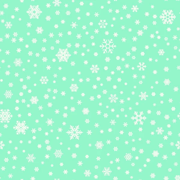 Weihnachten Hintergrund Mit Schneeflocken Vektorillustration — Stockvektor