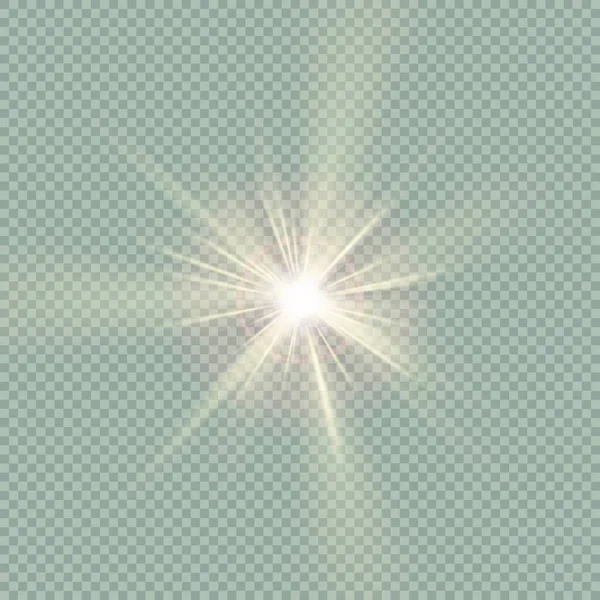 Effet Lumière Illustration Vectorielle Fond Blanc Isolé — Image vectorielle