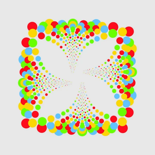 Abstracte Achtergrond Met Kleurrijke Kringen — Stockvector