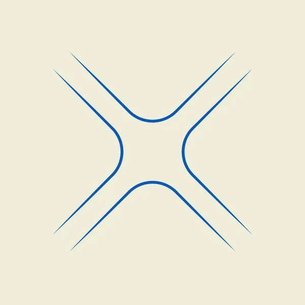 Abstrakcyjne Logo Wektora Prosty Element Projektu — Wektor stockowy