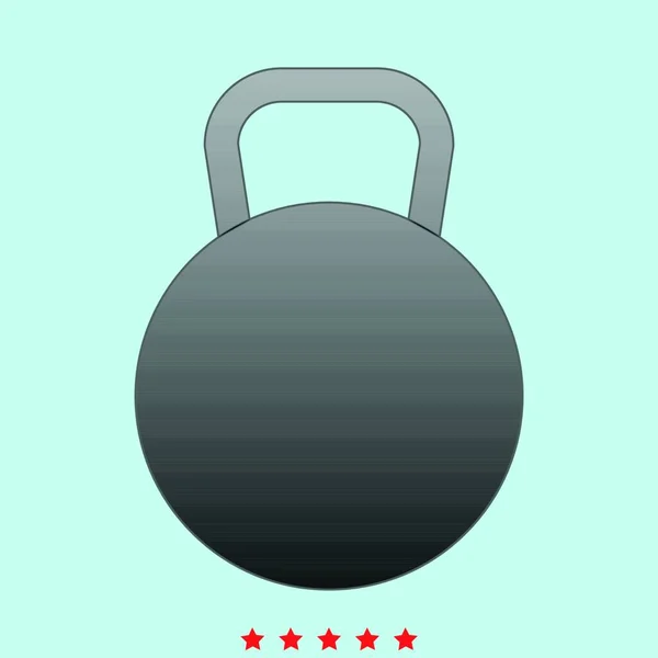 Kettlebell Icon Simple Style — Stock Vector