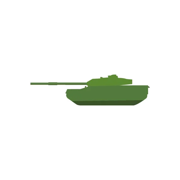 Militair Tankicoon Vectorillustratie — Stockvector