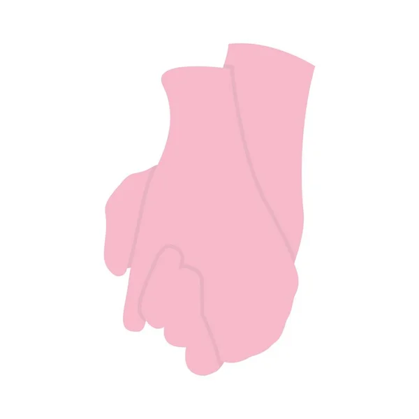タオルを持った女性の手描きベクトルイラスト — ストックベクタ