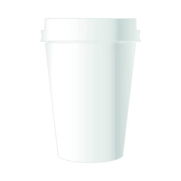 纸咖啡杯图标 不同的颜色 简单样式 — 图库矢量图片