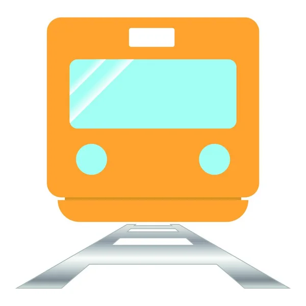 Modern Tram Icoon Vectorillustratie — Stockvector