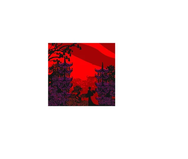 Vektorillustration Eines Rot Weißen Hintergrundes — Stockvektor