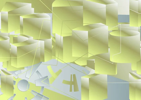 ギア形状を持つ幾何学的技術の背景 プレミアム限定の背景 ベクトル抽象グラデーショングラフィックデザイン — ストックベクタ