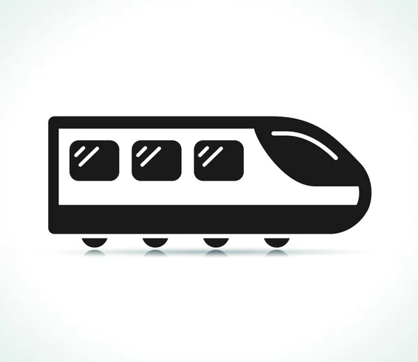黒い電車のアイコンデザインのベクトルイラスト — ストックベクタ