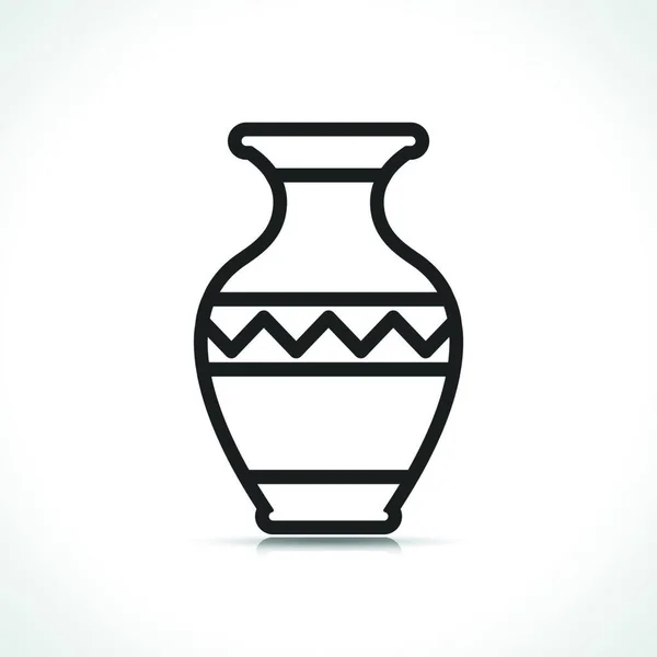 Vector Illustration Vase Symbol Icon Design — Stock Vector