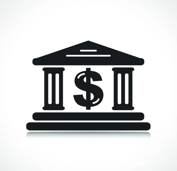 Ilustracja Wektorowa Symbolu Budynku Banku — Wektor stockowy
