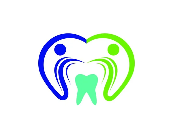Sorriso Logo Dentale Modello Vettoriale Illustrazione Icona Design — Vettoriale Stock