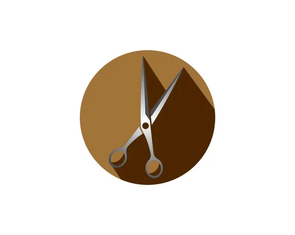 Ikona Nożyczek Płaska Ilustracja Symbolu Wektora Fryzjerskiego Projektowania Stron Internetowych — Wektor stockowy