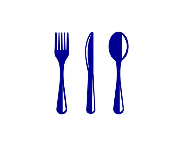 포크와 아이콘 디자인을 Cutlery Vector 아이콘의 — 스톡 벡터