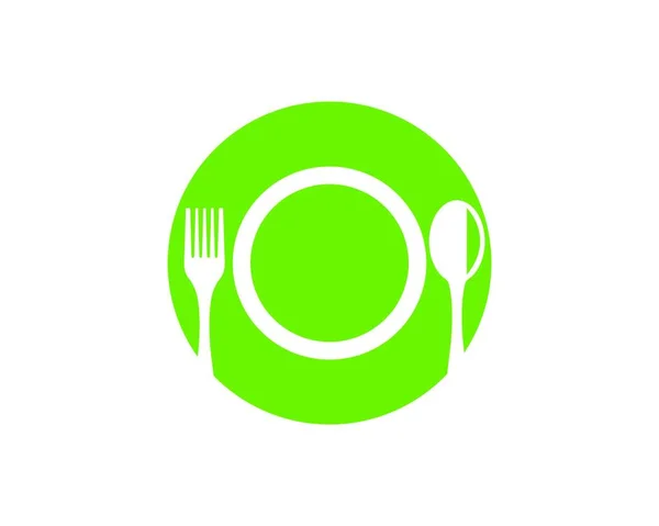 Fork Logotipo Modelo Vetor Ícone Ilustração Design — Vetor de Stock