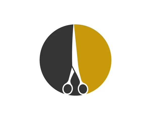 Kuaför Logosu Tasarım Vektörü — Stok Vektör