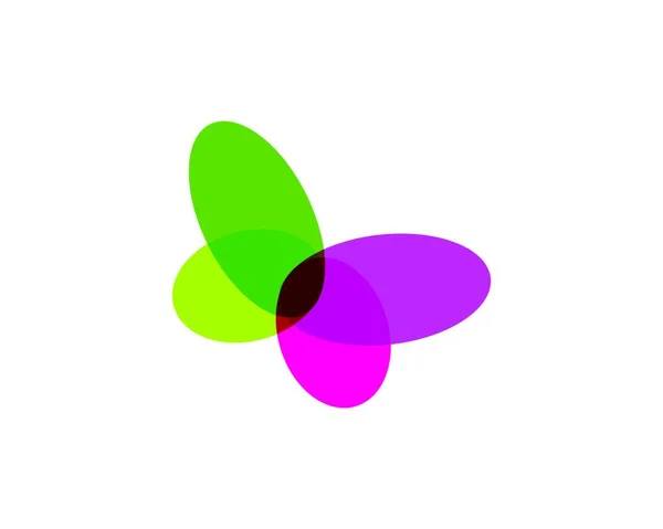 Illustration Conception Modèle Vectoriel Logo Papillon — Image vectorielle