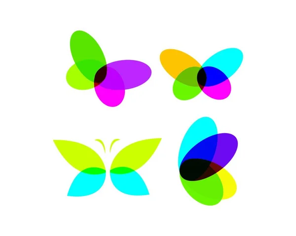 Schmetterling Logo Vektor Vorlage Design Illustration — Stockvektor