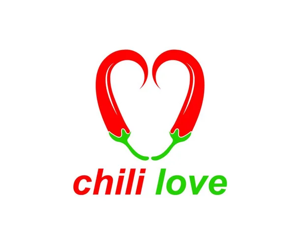 Chili Logo Vektör Şablontasarım Illüstrasyon — Stok Vektör