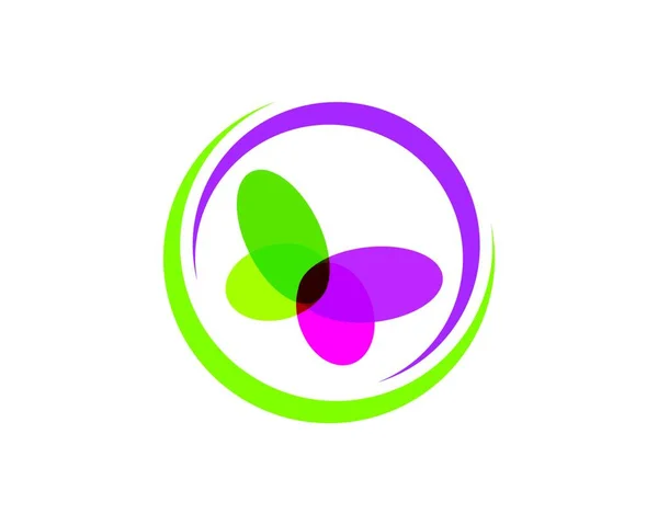 Ilustracja Logo Motyl Projekt Szablon Wektor — Wektor stockowy