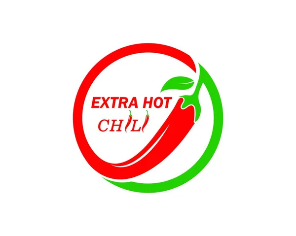 Chili Logo Vektör Şablontasarım Illüstrasyon — Stok Vektör