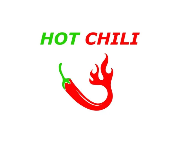Chili Logo Vectoriel Modèle Illustration Conception — Image vectorielle