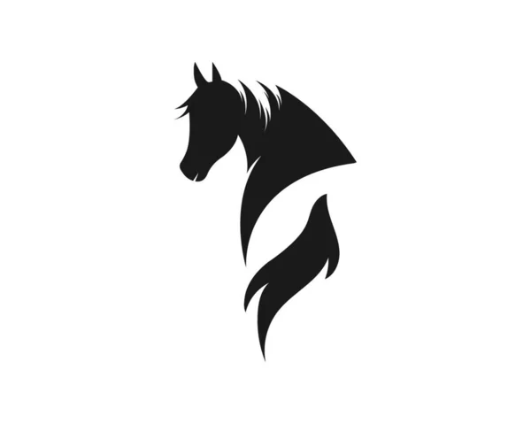 Modelo Logotipo Cavalo Design Ilustração Vetorial —  Vetores de Stock