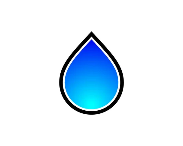 Agua Gota Logotipo Plantilla Vector Ilustración Diseño — Vector de stock