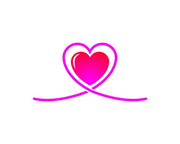 Logotipo Amor Vector Icono Ilustración Diseño Plantilla — Vector de stock