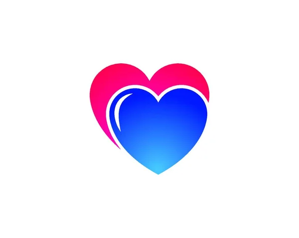 Love Logo Vector Ikon Illustration Design Mall — Stock vektor