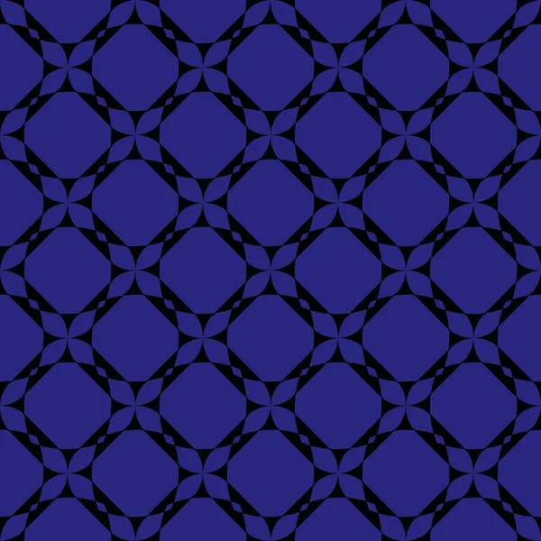 ライラックシームレスベクトル背景の黒パターン — ストックベクタ
