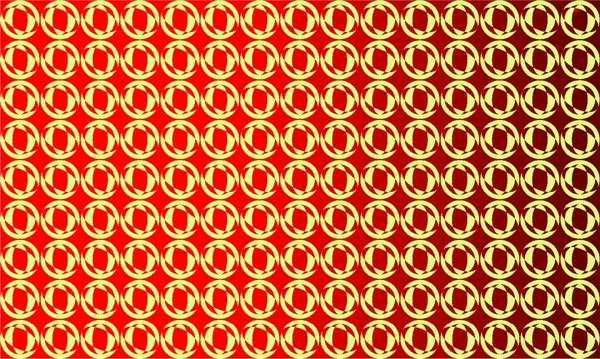 Cercles Ovales Sur Fond Rouge Abstrait — Image vectorielle