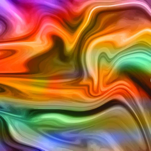 现代五彩缤纷的液体波 艺术设计 矢量例证A — 图库矢量图片