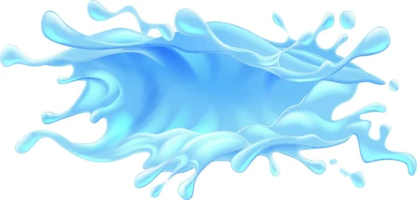 Een Abstracte Illustratie Ontwerp Element Van Een Water Splash — Stockvector