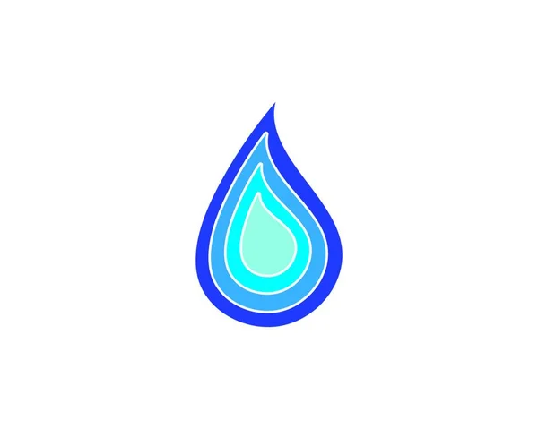 Kropla Wody Logo Projekt Wektora Szablonu Ilustracji — Wektor stockowy