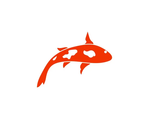 Koi Fish Logo Vektorvorlage — Stockvektor