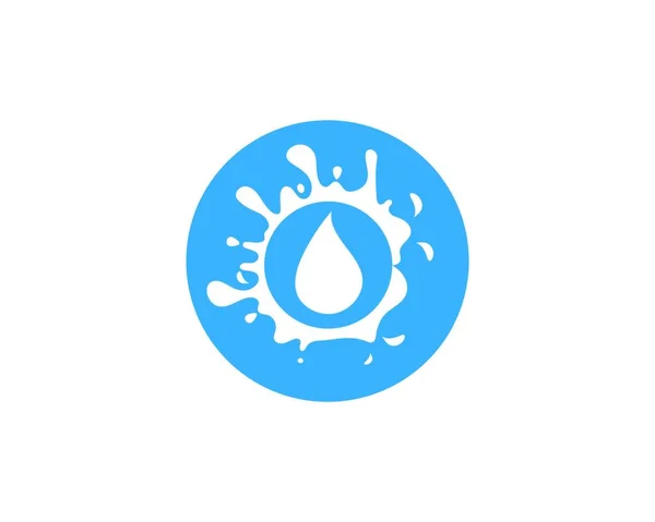 Agua Gota Logotipo Plantilla Vector Ilustración Diseño — Archivo Imágenes Vectoriales