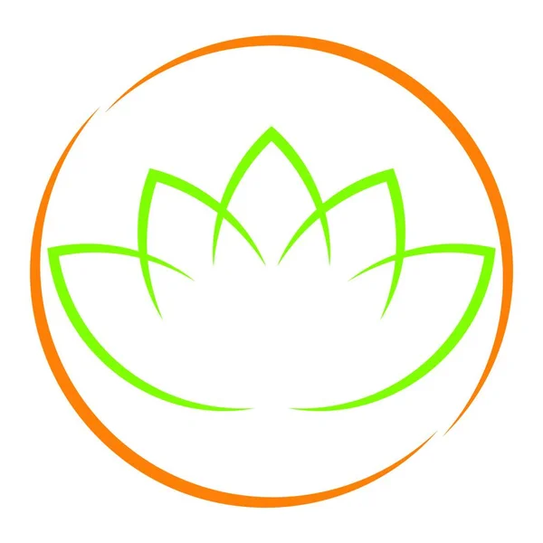 Plant Leaves Massage Wellness Gardener Naturopath Logo — Stock Vector