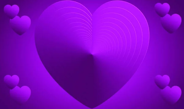 情人节背景下心脏的设计 — 图库矢量图片