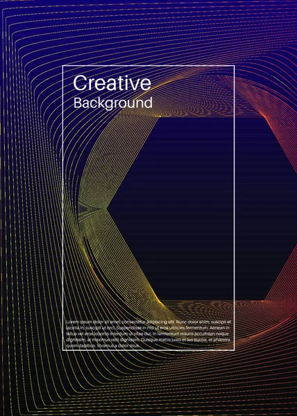 Abstracte Minimale Covers Ontwerp Dunne Geometrische Lijnpatroon Achtergrond Vector Banner — Stockvector