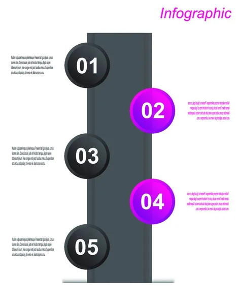 Infografische Design Vorlage Idee Zur Anzeige Von Informationen Ranglisten Und — Stockvektor