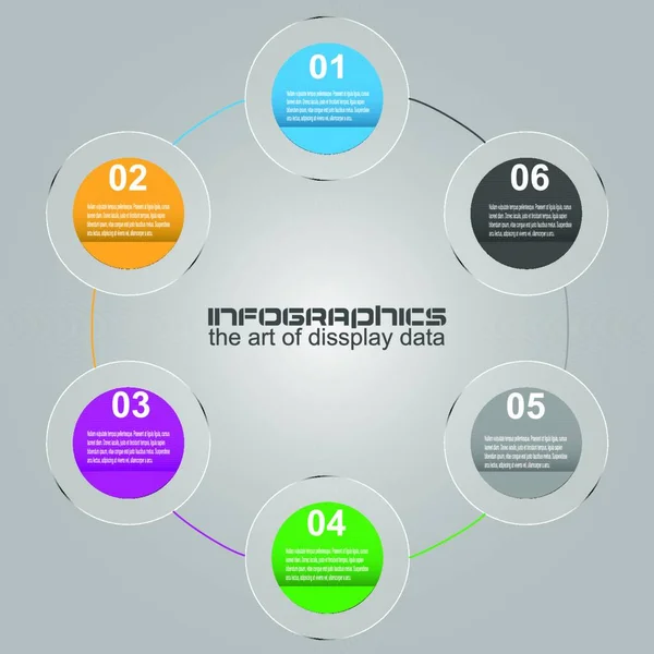 Infographic Design Template Idea Display Information Ranking Statistics — Stock Vector