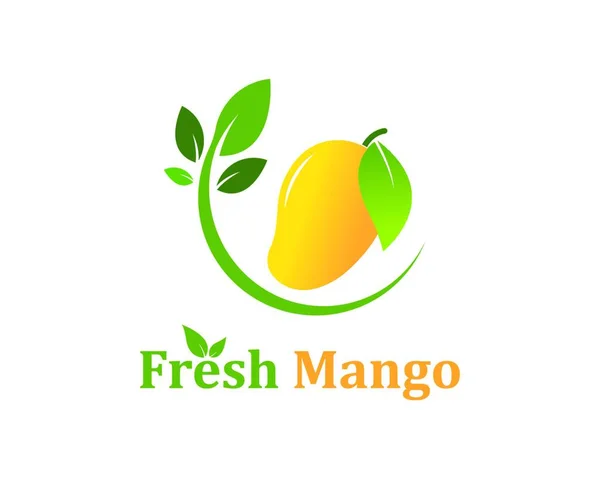 Mango Vektor Illustration Logo Symbol — Stockvektor