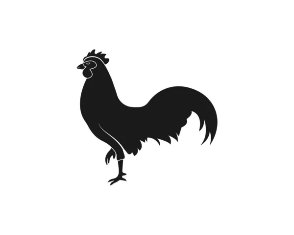 Gallo Logo Vector Ilustración Plantilla Diseño — Archivo Imágenes Vectoriales