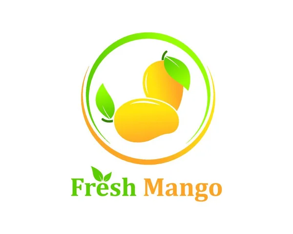 Mango Ilustrace Ikona Loga — Stockový vektor