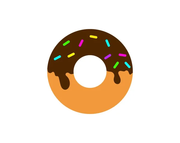 Donuts Vektor Symbol Logo Illustration Design — Stockvektor