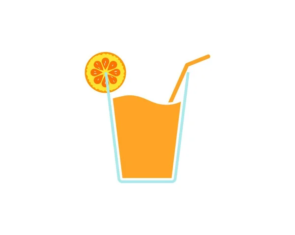 Modelo Design Ilustração Vetor Suco Laranja — Vetor de Stock