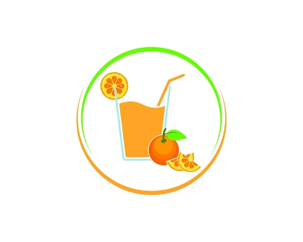 Πρότυπο Σχεδίασης Διανυσματικής Απεικόνισης Χυμό Πορτοκαλιού — Διανυσματικό Αρχείο