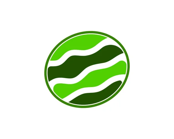 Wassermelone Logo Symbol Vektor Illustration Vorlage — Stockvektor