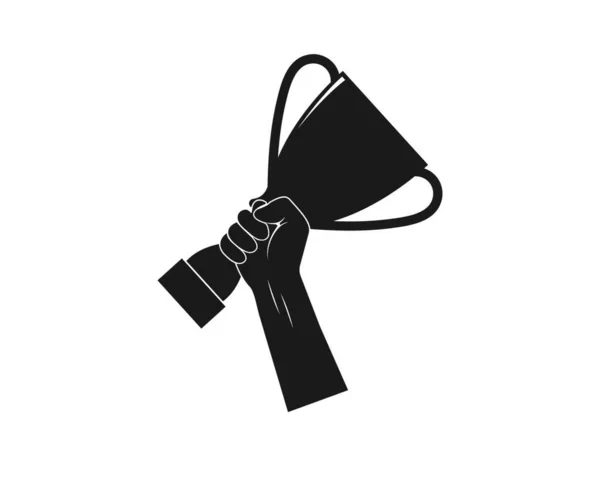 Trophy Logo Icoon Vector Sjabloon — Stockvector
