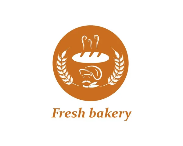 Bakery Logo Vector Illustration Template — Stock Vector